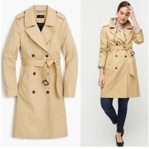 J. Crew Tan Trench Coat